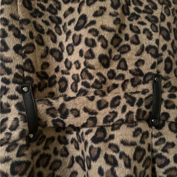 NWT Madden Girl Brown/Black Leopard Print Coat Size 3X - Picture 3 of 14